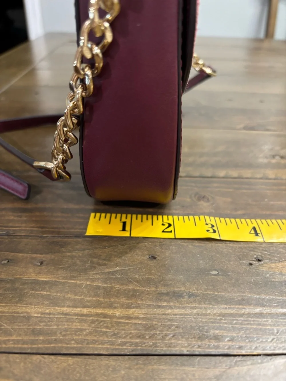 Michael Kors Mott Leather and Suede Saddle Bag - Picture 9 of 13